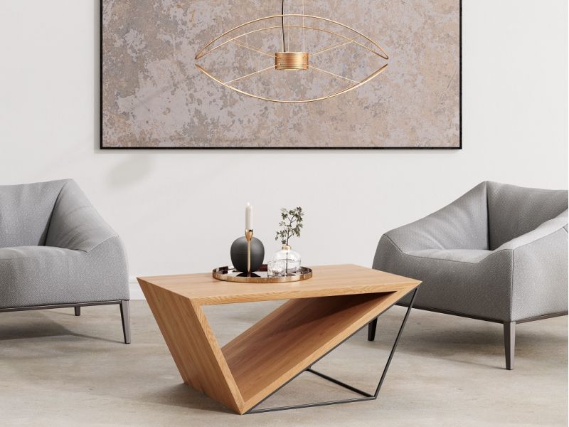 Table basse Québec 2 en chêne massif