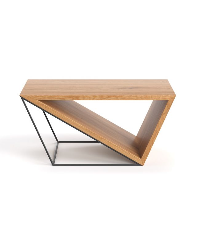 Table basse en bois de chêne 120x50 cm - Mobilier de salon