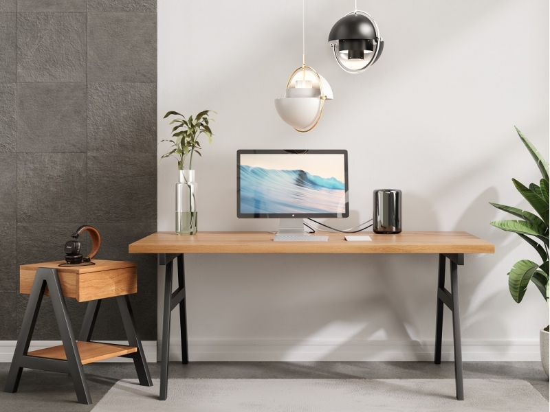 Bureau Rimouski en chêne massif 