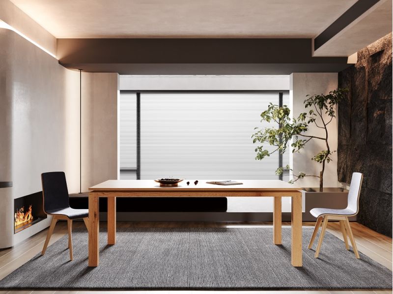 Table de repas Ottawa en chêne massif