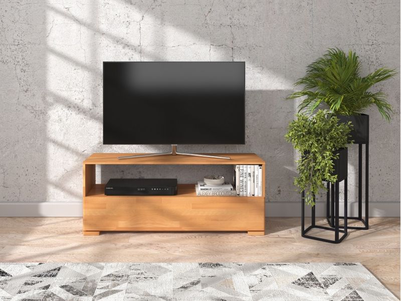 Meuble TV Amaryllis en hêtre massif