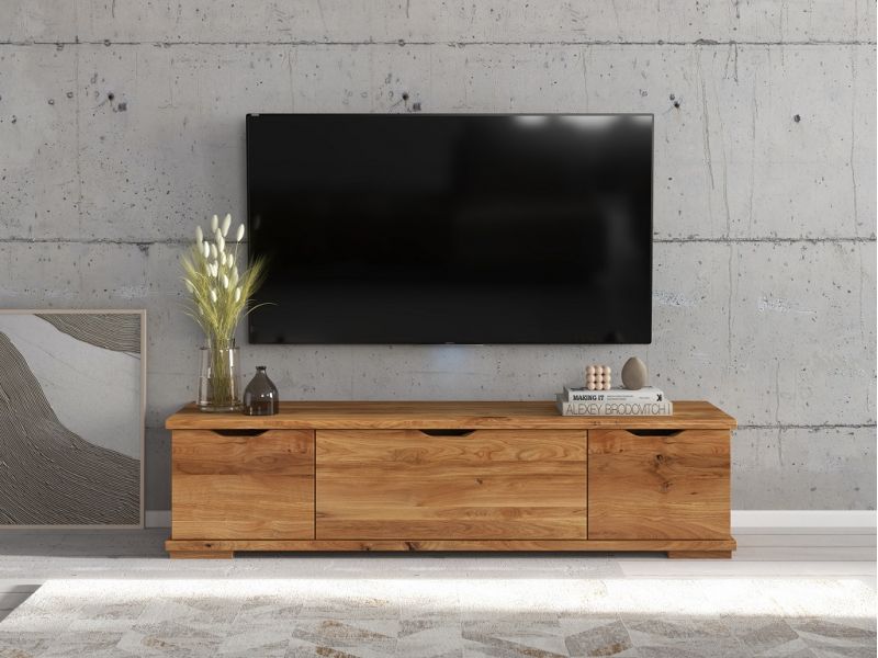 Meuble TV Iris 2 en chêne massif