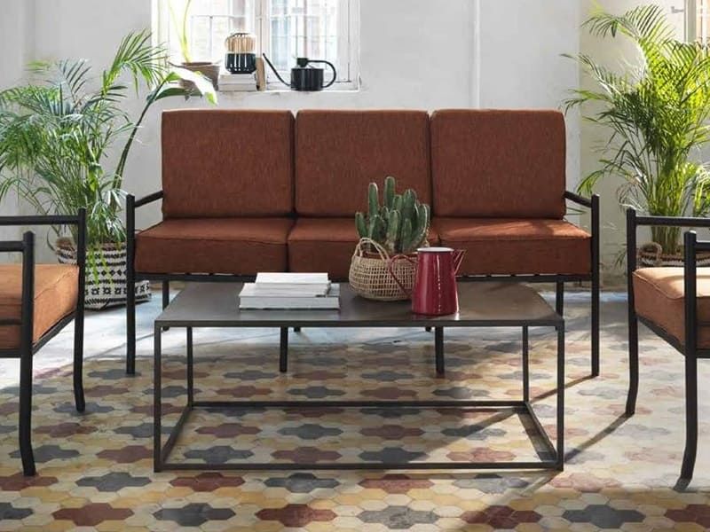 Table basse Cubos 2 en fer forgé