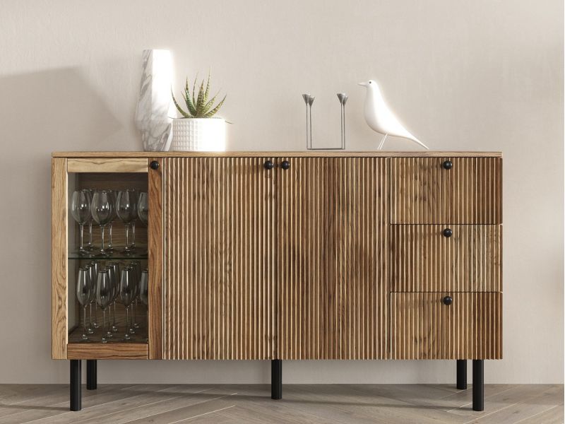 Buffet Myosotis 2 en chêne massif