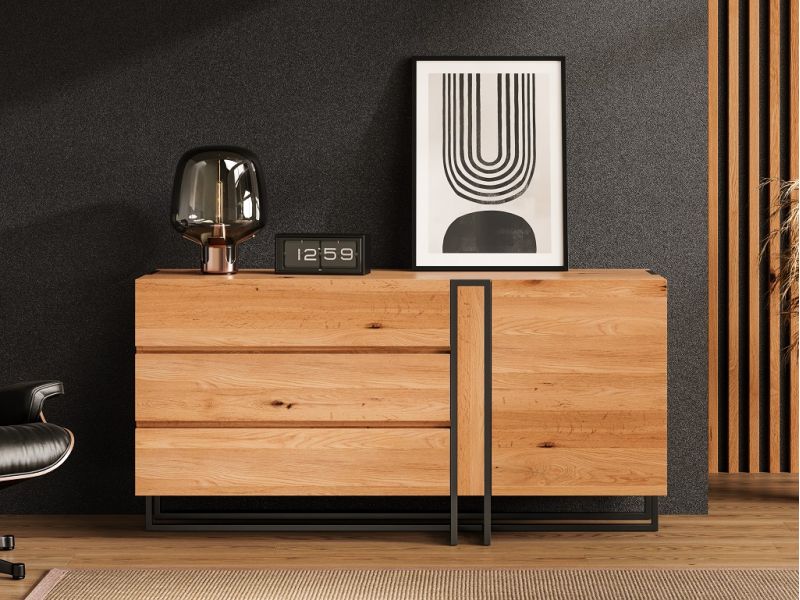 Buffet Ottawa en chêne massif