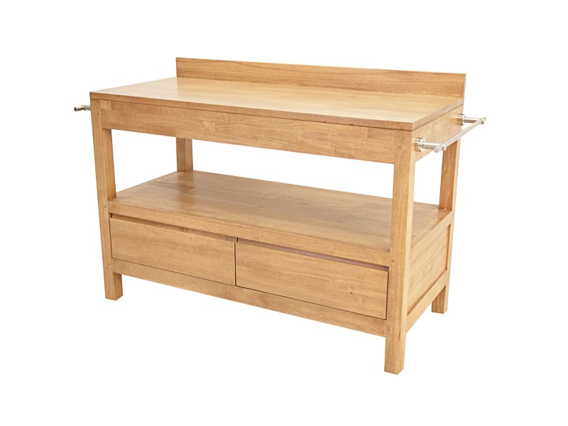 Meuble de salle de bain Océania en hévéa massif