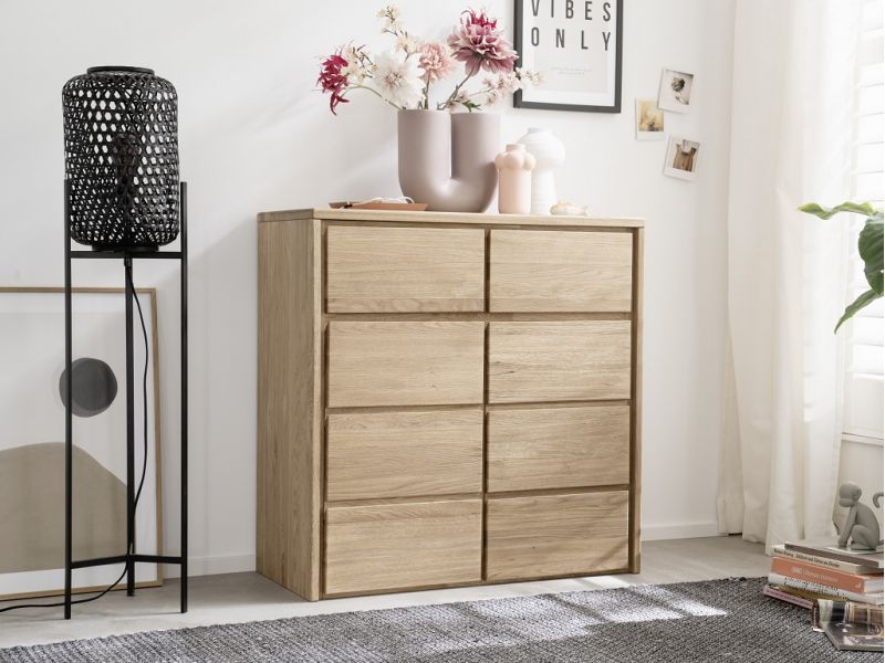 Commode Léo 2 en chêne massif