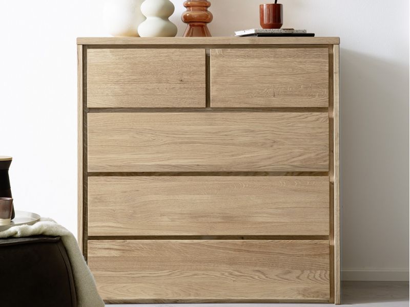 Commode Léo 3 en chêne massif