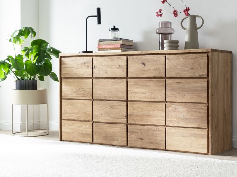 Commode Léo 5 en chêne massif