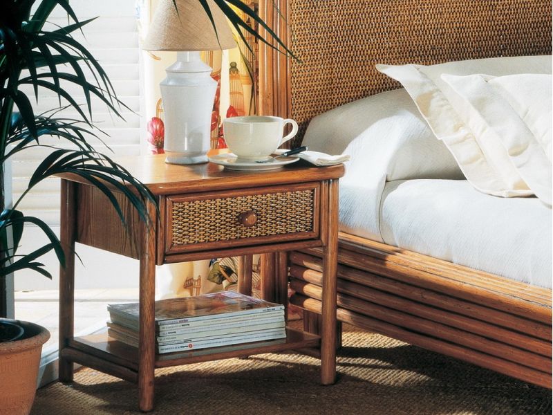 Chevet Mérida en rotin