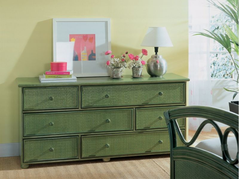 Commode Jaca en rotin