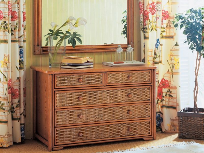 Commode Soria en rotin