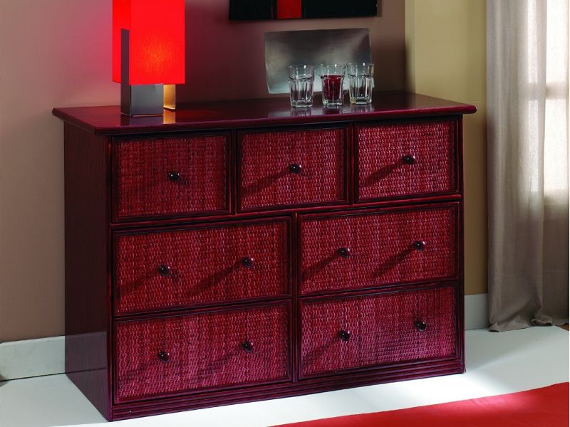 Commode Cuacos en rotin