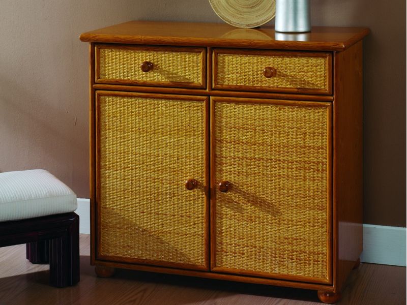 Commode Mérida en rotin