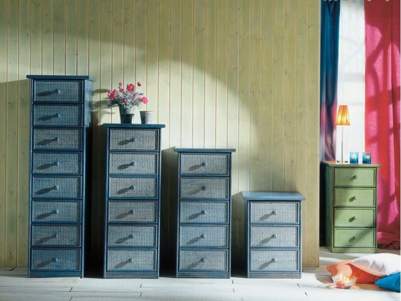 Chiffonnier Léon en rotin