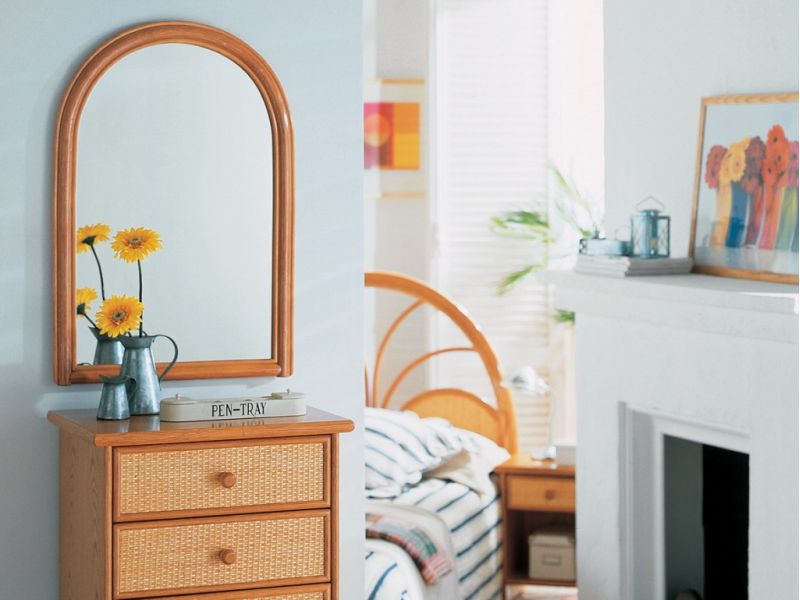 Miroir Jaén en rotin