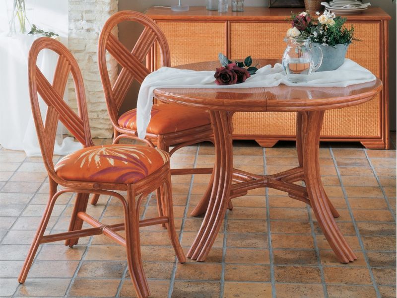 Table Elda en rotin