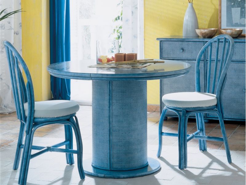 Table de salle à manger Vigo en rotin 