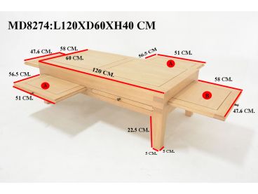 Table basse Colonial 3
