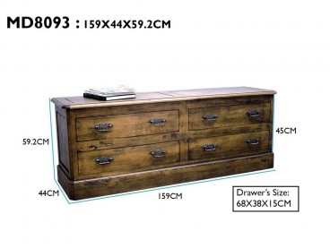 Commode avec dimension