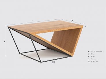 Table basse Québec 2 120x80 cm