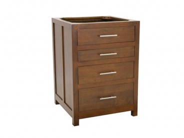 Meuble bas 4 en brut, Largeur 40 cm, sans plateau