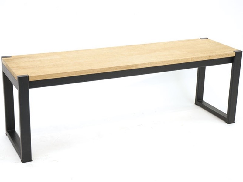 Banc 130cm, Pieds en acier, Finition Brut Banc 130cm, Pieds en acier, Finition Brut
