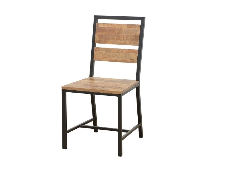 Chaise en hévéa recyclé