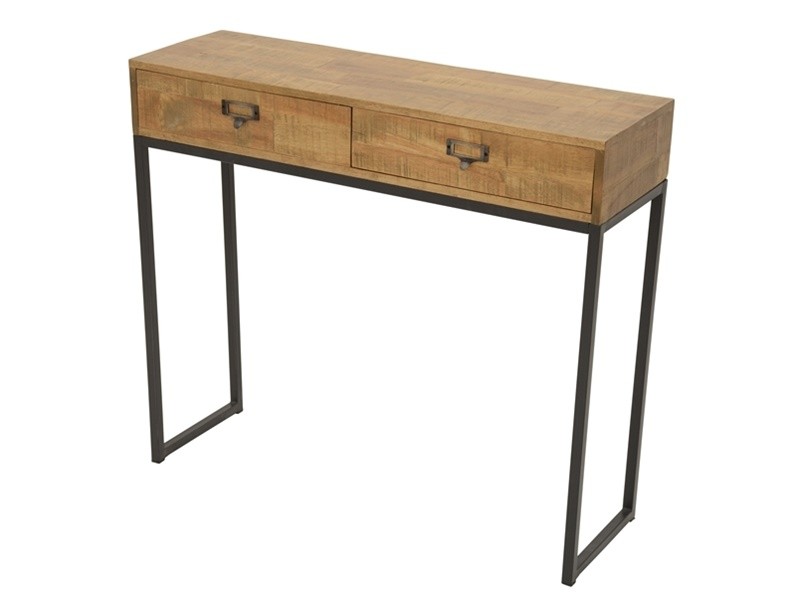 Console en hévéa massif clair Console en hévéa massif clair