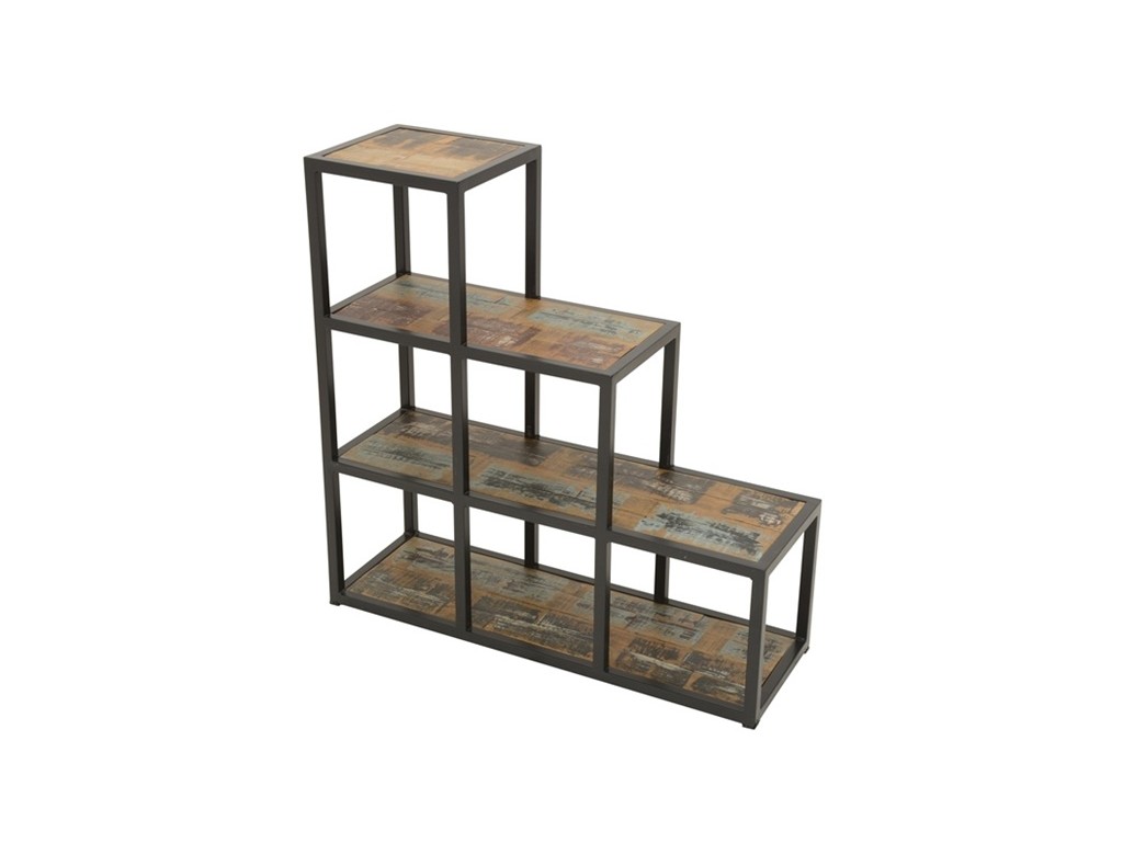 Etagère verticale Ranong10 en hévéa - Etagère murale en bois