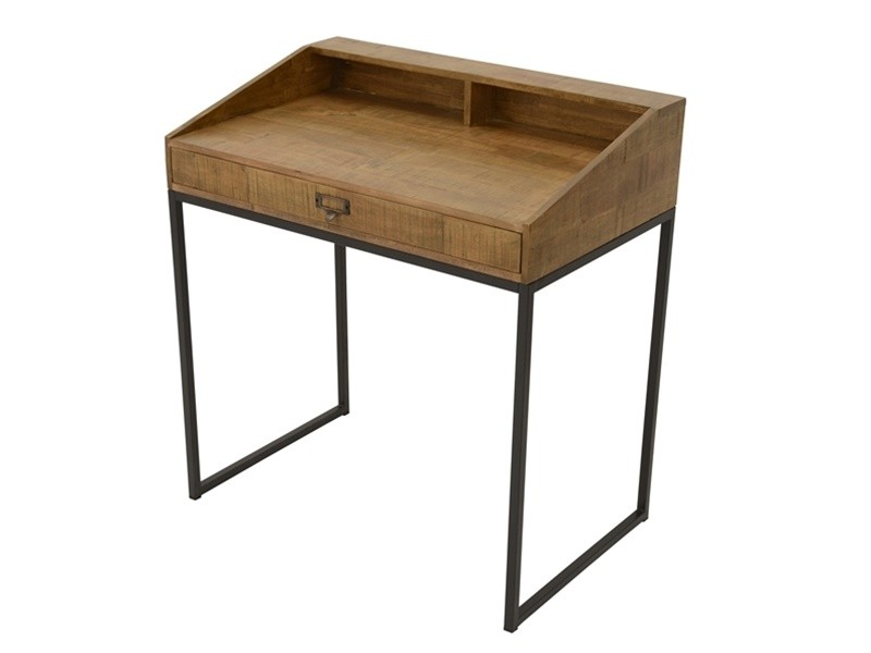 Bureau Factoria 3 en hévéa massif recyclé