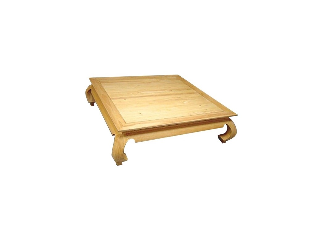 Table basse huilé naturel en bois massif clair
