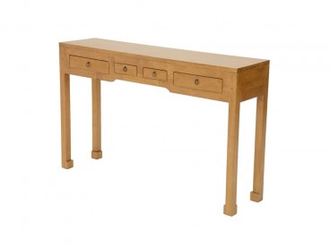 Console en vernis naturel en bois massif