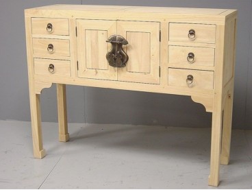 Console en bois brut