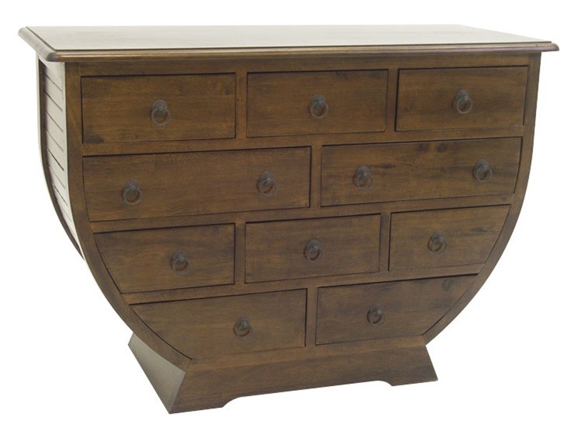 Commode en bois vernis foncé Commode en bois vernis foncé