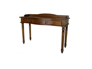 Bureau vernis noyer, en bois massif