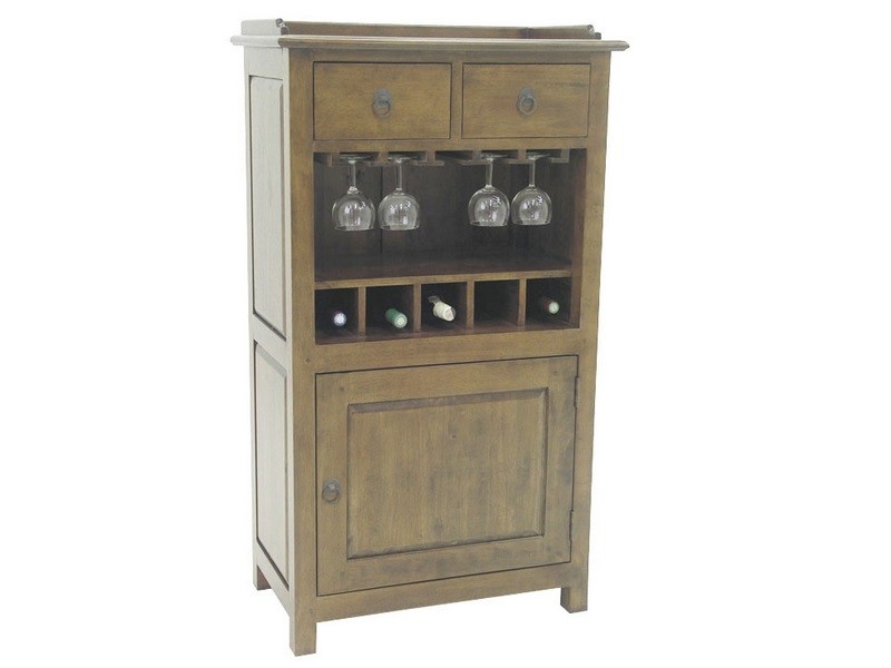 Comptoir en bois massif, vernis foncé Comptoir en bois massif, vernis foncé