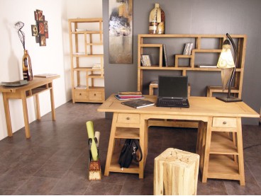 Bureau teck massif  Bureaux en bois original