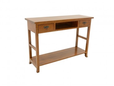 Console vernis miel en bois massif