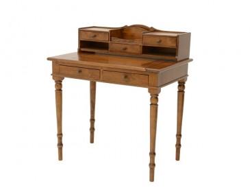 Bureau en vernis miel en bois massif