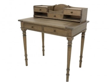 Bureau en huilé foncé gris en bois