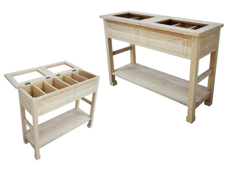 Console en hévéa brut Console en hévéa brut