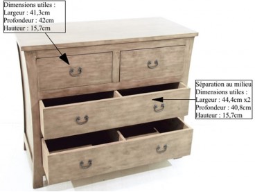 Commode dimensions