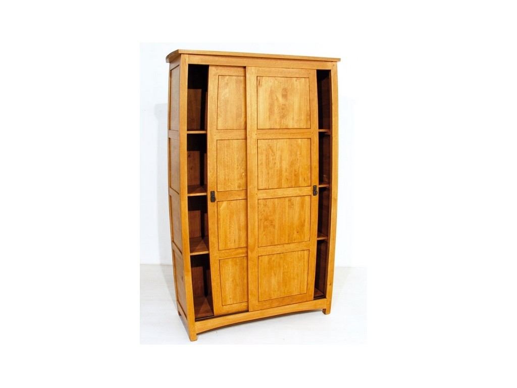 Armoire Satun en hévéa massif de qualité. Meuble en bois massif pour la  chambre. Lotuséa