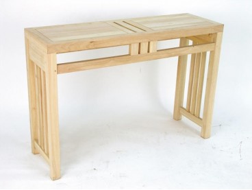 Console en bois brut