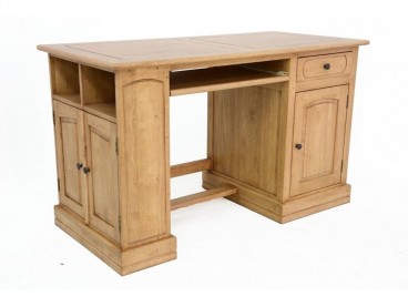 Grande Table de Bureau avec Tiroir et Bois Massif / Réf. 0043 / Bureau fait  main à Tolède par DValenti -  France