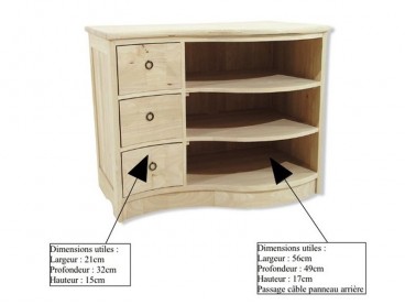 Dimension meuble télé Sinja 2