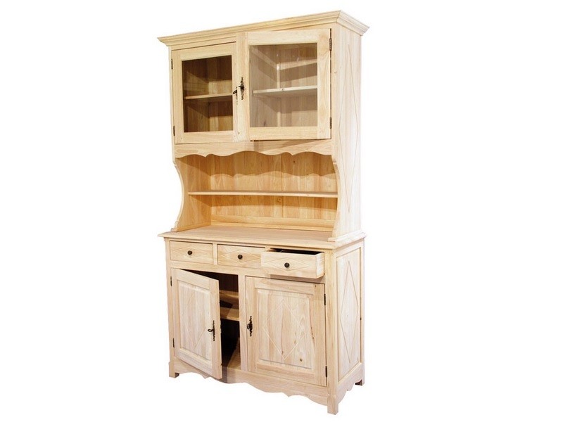 Vaisselier en bois brut