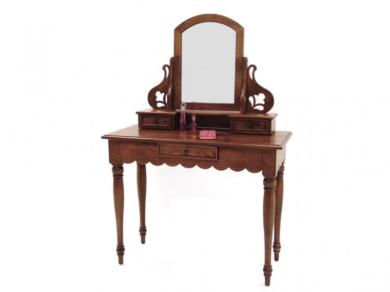 Coiffeuse Venise en hévéa massif