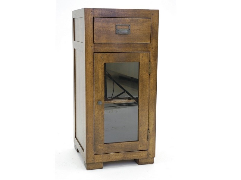 Petite colonne vitrée présentée en vernis foncé Petite colonne vitrée présentée en vernis foncé